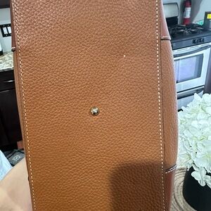 Caramel color Dooney & Burke satchel